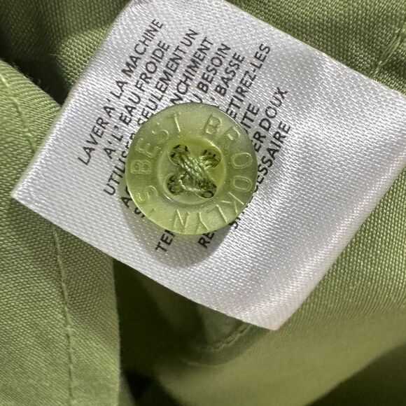 Brooklyn’s Best men’s olive green casual button down shirt size medium NWT - Picture 7 of 8